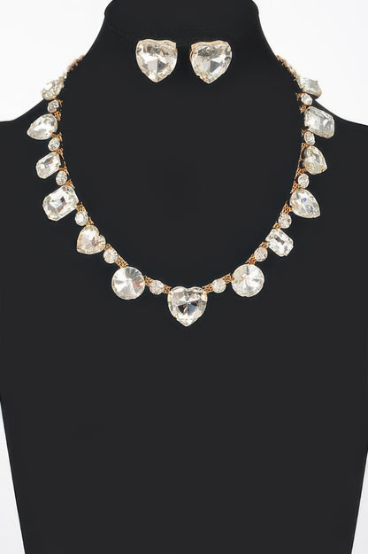 Stone Earring And Necklace Set - Tigbul's Variety Fashion Shop