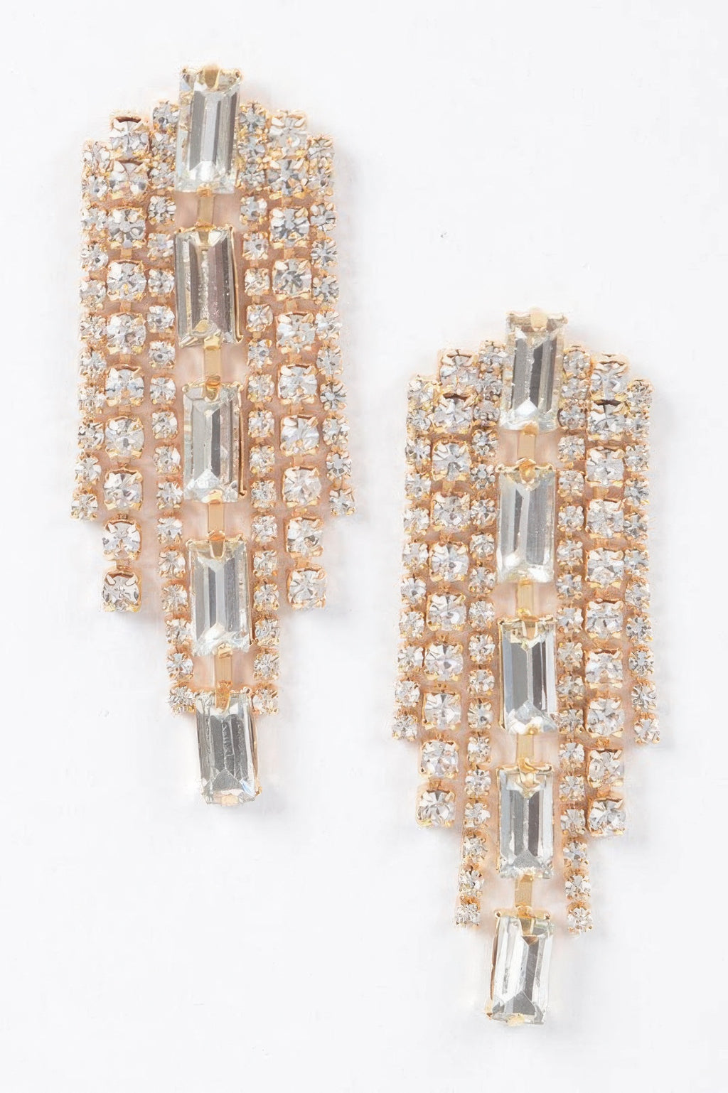 Multi Shape Rhinestone Earring - Tigbul's Variety Fashion Shop