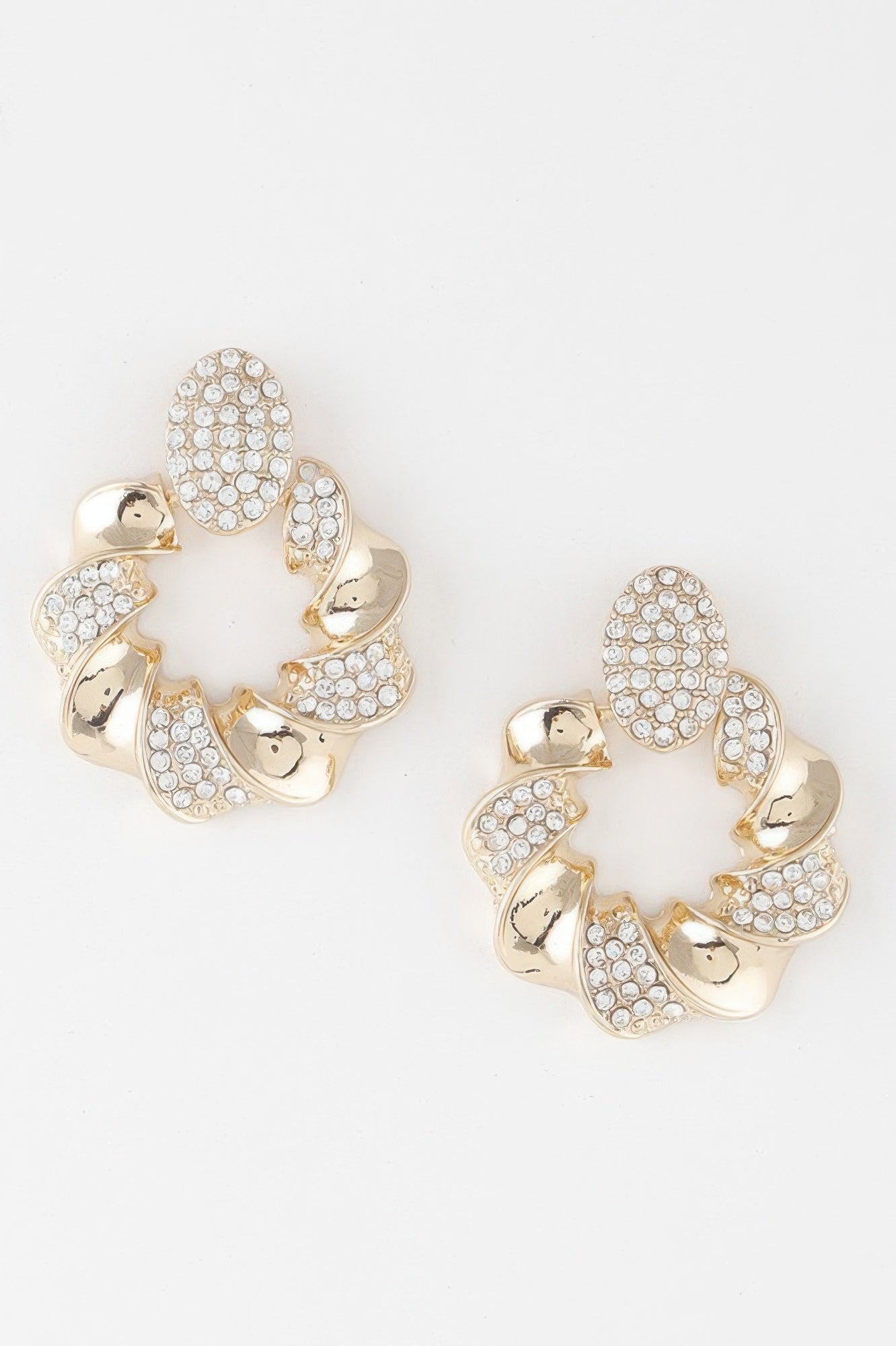 Twisted Jewel Wreath Earrings - Tigbul's Variety Fashion Shop