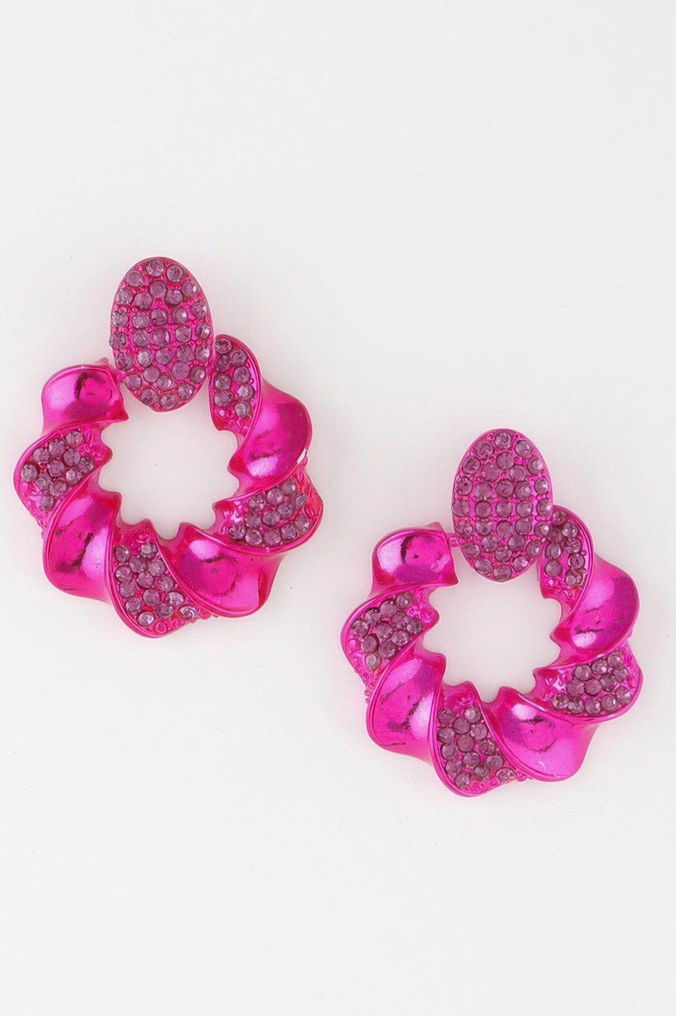 Twisted Jewel Wreath Earrings - Tigbul's Variety Fashion Shop