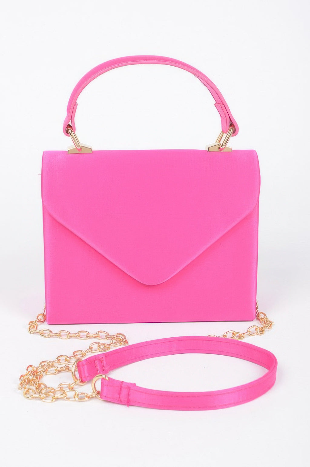 Satin Top Handle Flap Crossbody Bag - Tigbul's Variety Fashion Shop