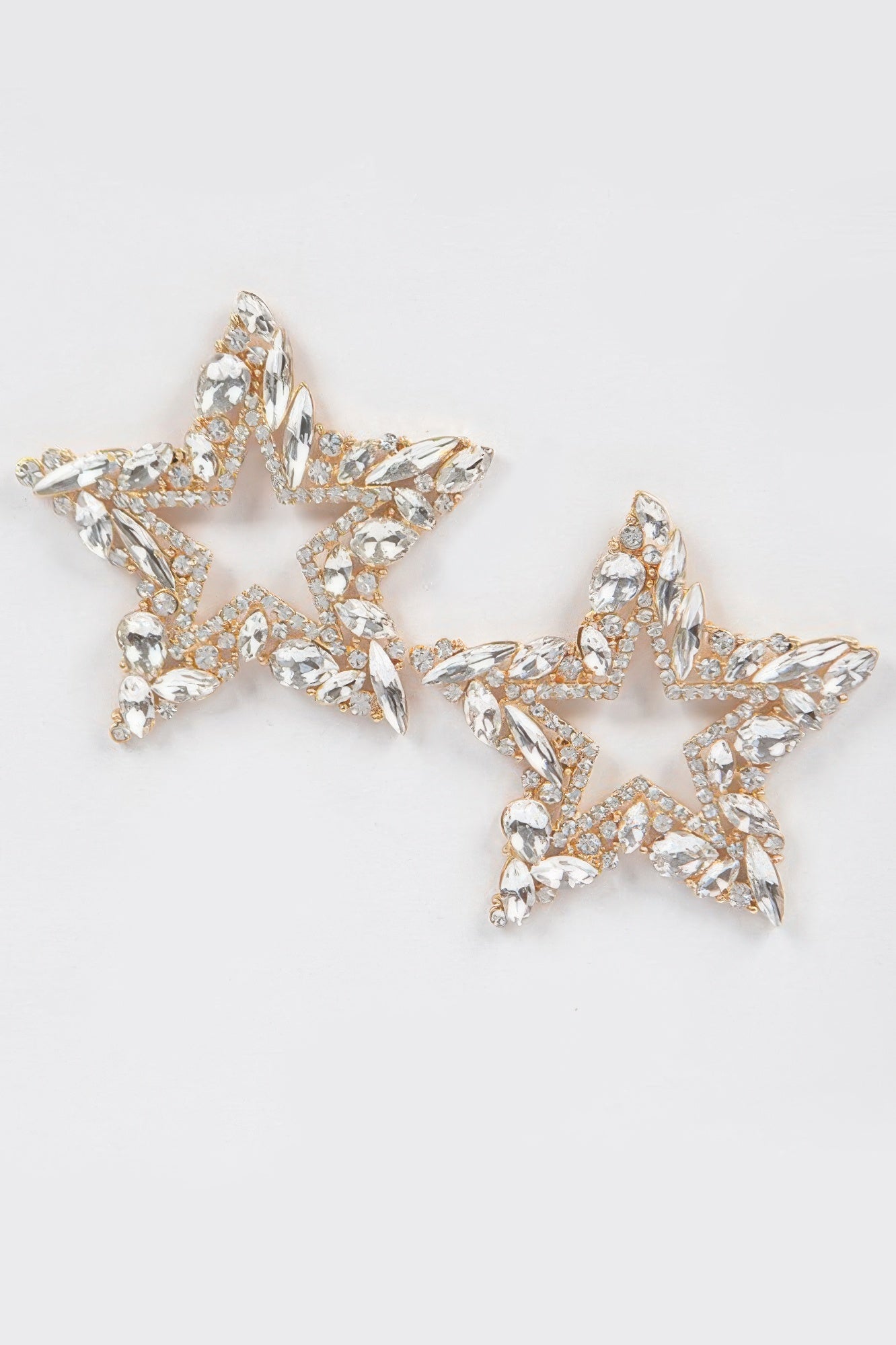 Rhinestone Star Earrings - Tigbul's Variety Fashion Shop