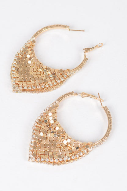 Linked Metal Earrings - Tigbul's Variety Fashion Shop