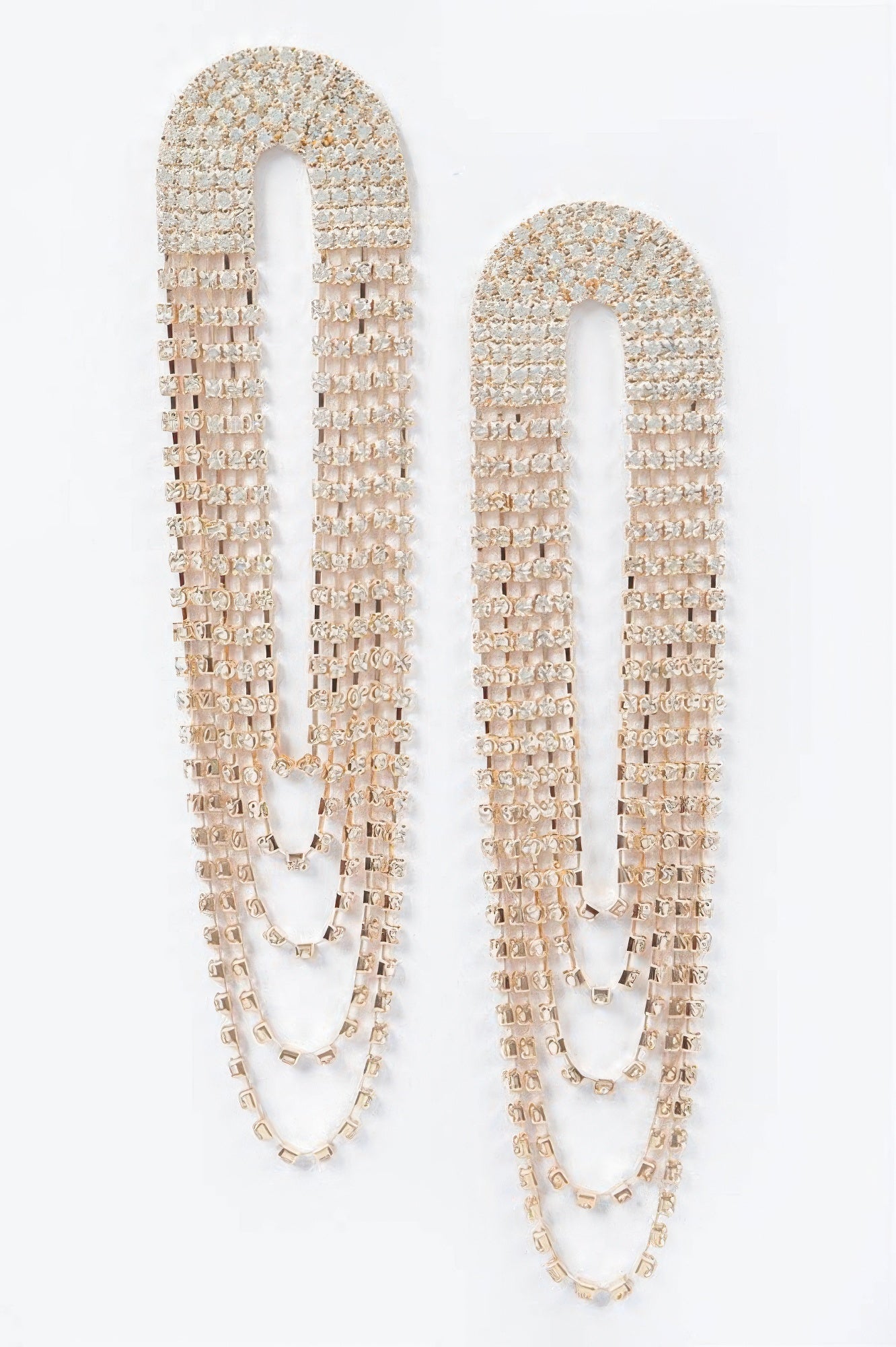 Layered Elegant Rhinestone Earrings - Tigbul's Variety Fashion Shop