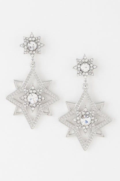 Shining Star Dangle Earrings - Tigbul's Variety Fashion Shop