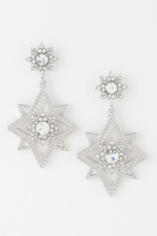 Shining Star Dangle Earrings - Tigbul's Variety Fashion Shop