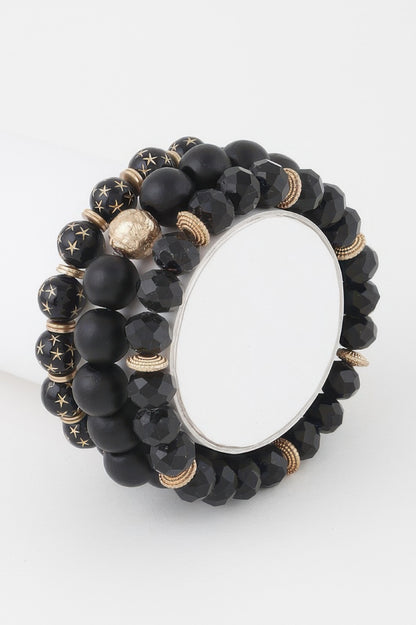 Triple Star Beaded Bracelet - Tigbul's Variety Fashion Shop