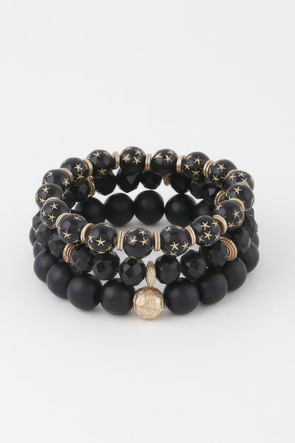 Triple Star Beaded Bracelet - Tigbul's Variety Fashion Shop