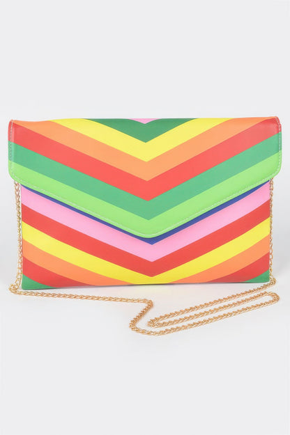 Multi Color Envelope Clutch - Tigbul's Variety Fashion Shop