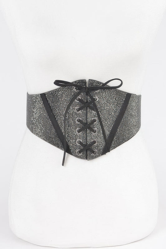Rhinestone Corset Elastic Belt - Tigbul's Variety Fashion Shop