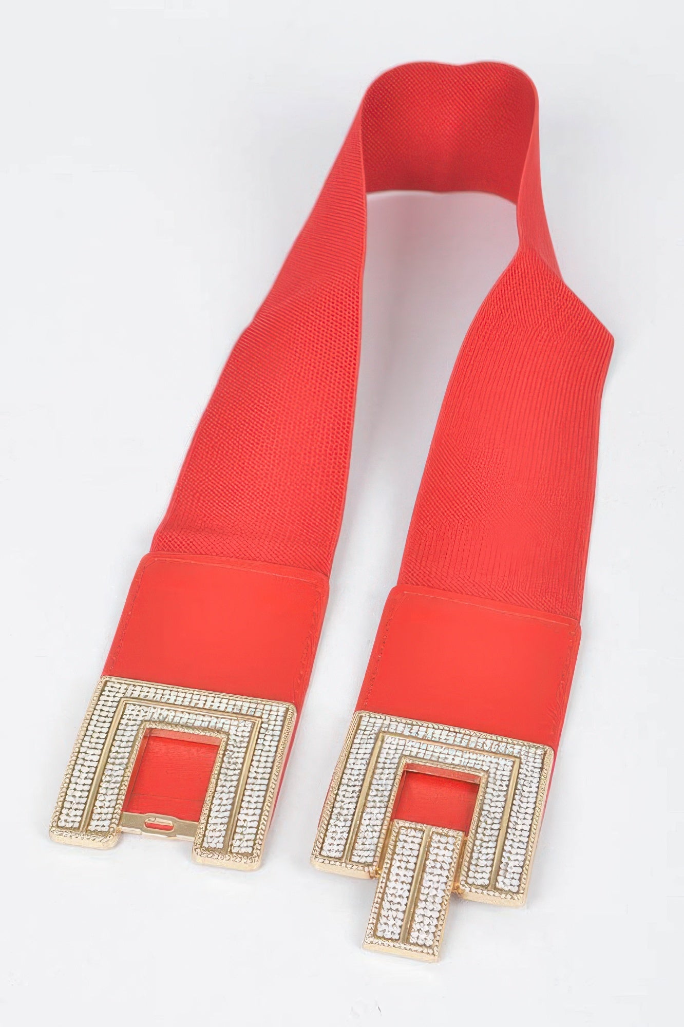 Rhinestone Buckles Elastic Belt - Tigbul's Variety Fashion Shop