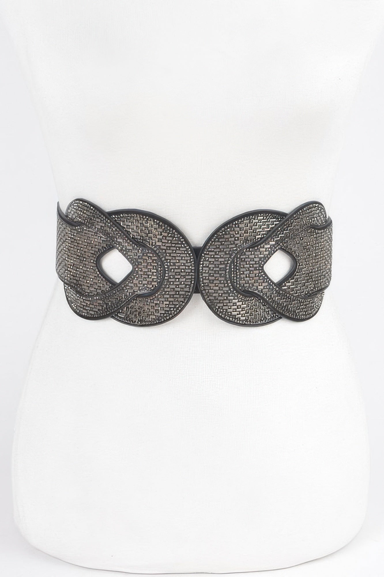 Multi Rhinestone Plus Size Elastic Belt - Tigbul's Variety Fashion Shop