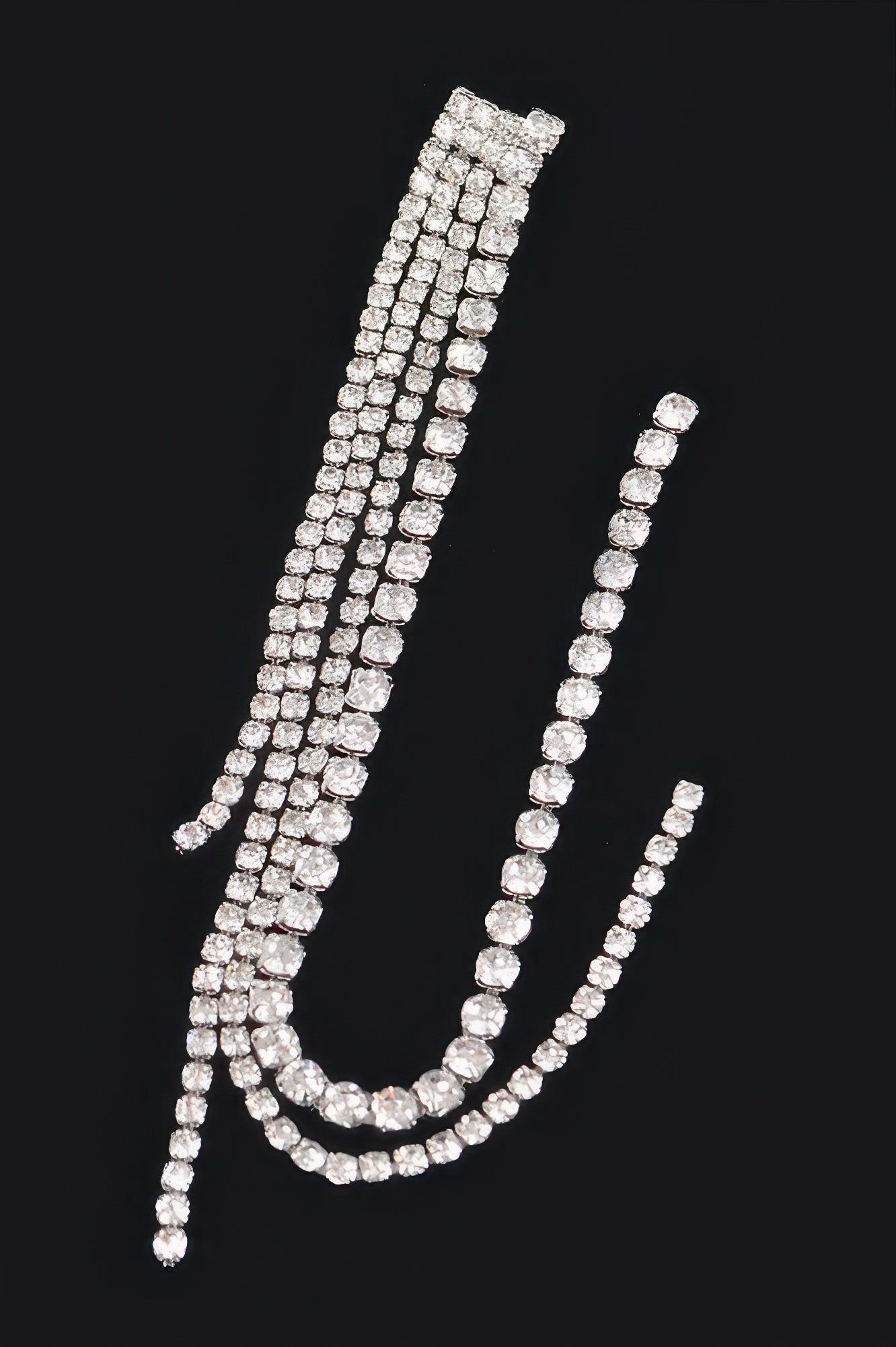 Rhinestone String Earring - Tigbul's Variety Fashion Shop