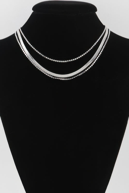 Triple Snake Chain Necklace - Tigbul's Variety Fashion Shop