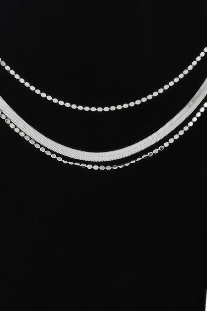Triple Snake Chain Necklace - Tigbul's Variety Fashion Shop