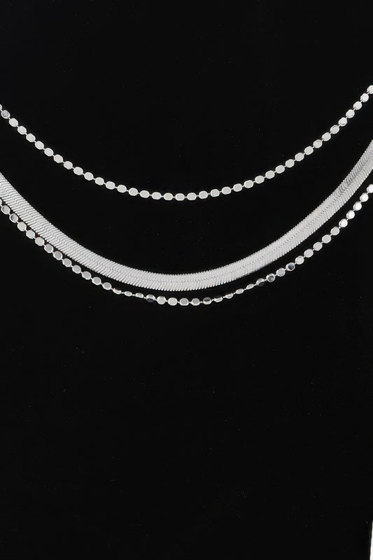 Triple Snake Chain Necklace - Tigbul's Variety Fashion Shop