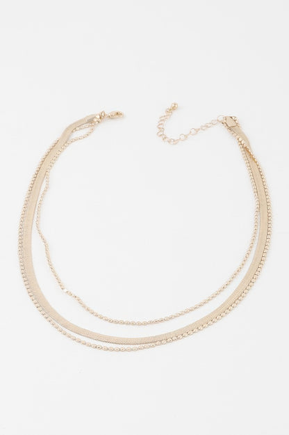 Triple Snake Chain Necklace - Tigbul's Variety Fashion Shop