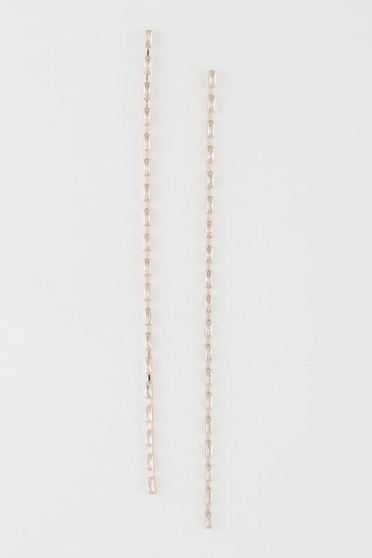 Crystal Bar Drop Earrings - Tigbul's Variety Fashion Shop