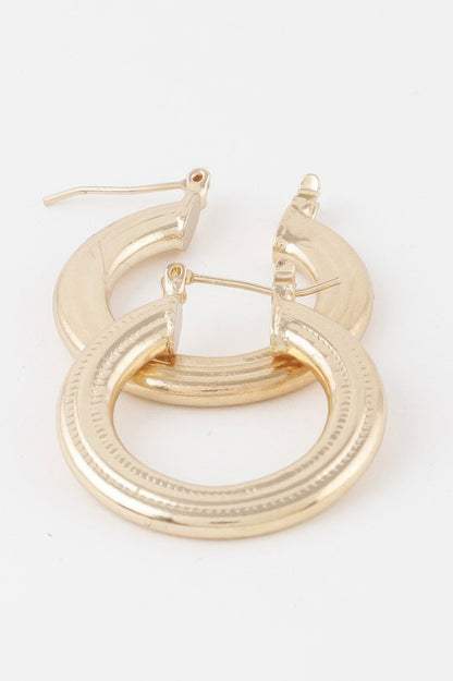 Minimal Flat Hoop Earrings - Tigbul's Variety Fashion Shop