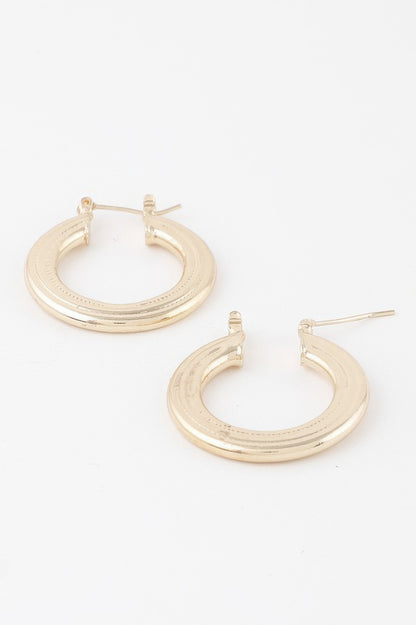 Minimal Flat Hoop Earrings - Tigbul's Variety Fashion Shop