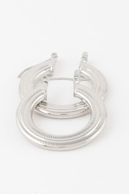 Minimal Flat Hoop Earrings - Tigbul's Variety Fashion Shop