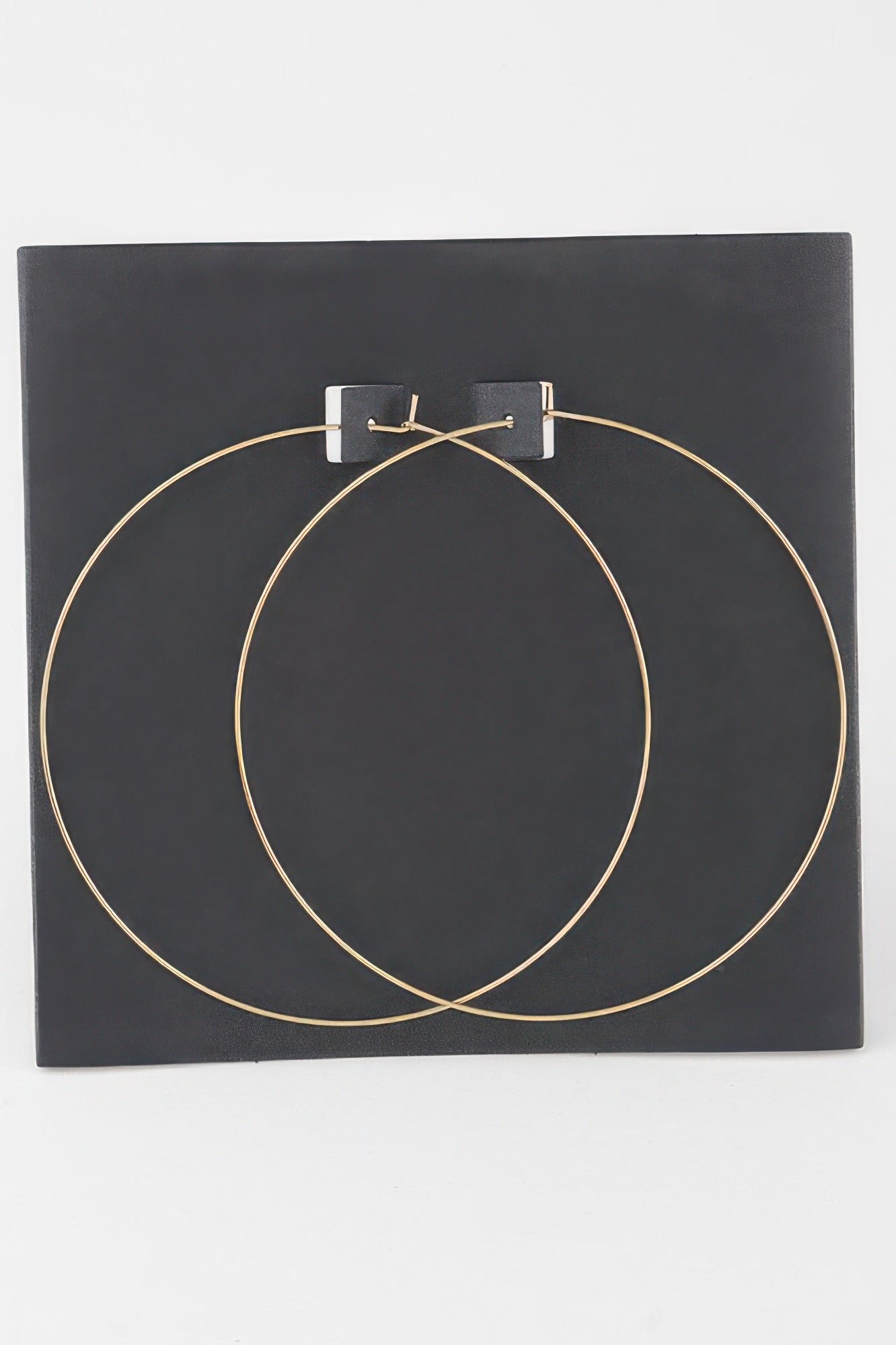 Wide Gold Dipped Flat Hoop Earrings - Tigbul's Variety Fashion Shop