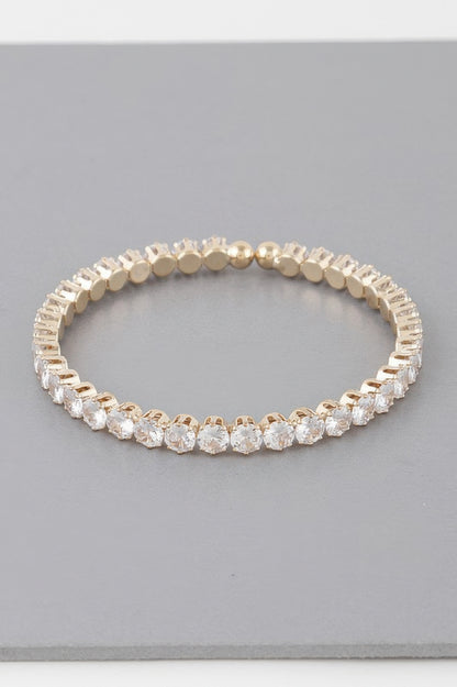 Classic Rhinestone Cuff Bracelet - Tigbul's Variety Fashion Shop