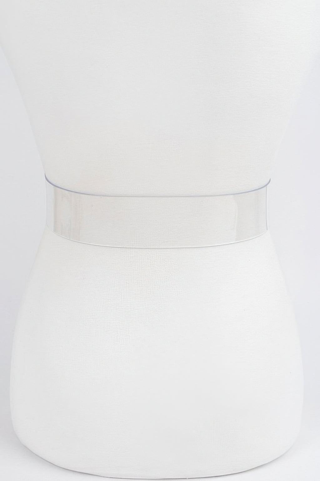Clear transparent belt band for plus size styling