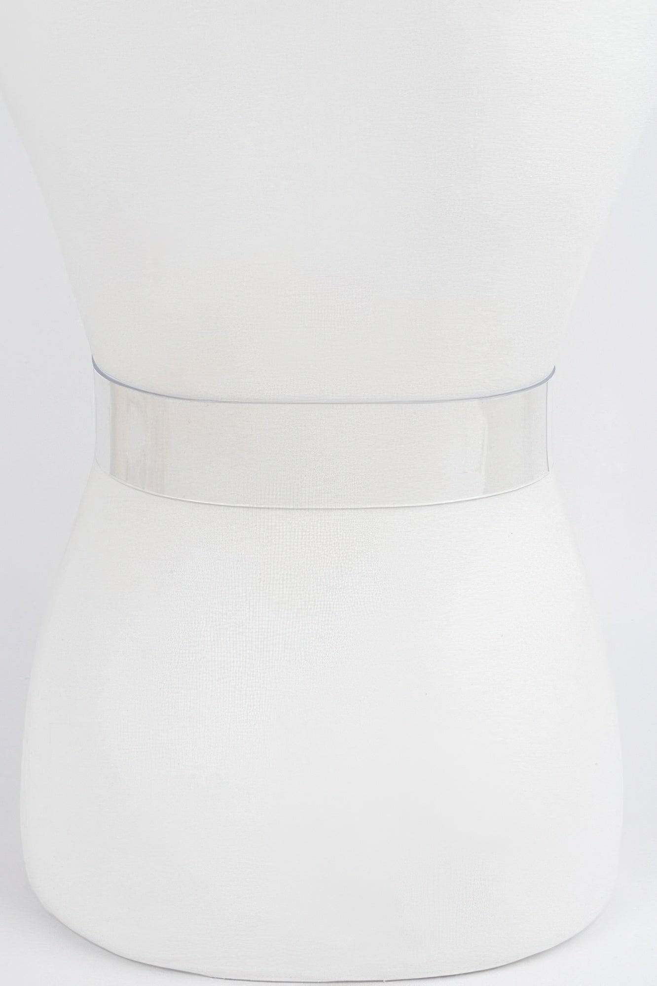 Clear transparent belt band for plus size styling