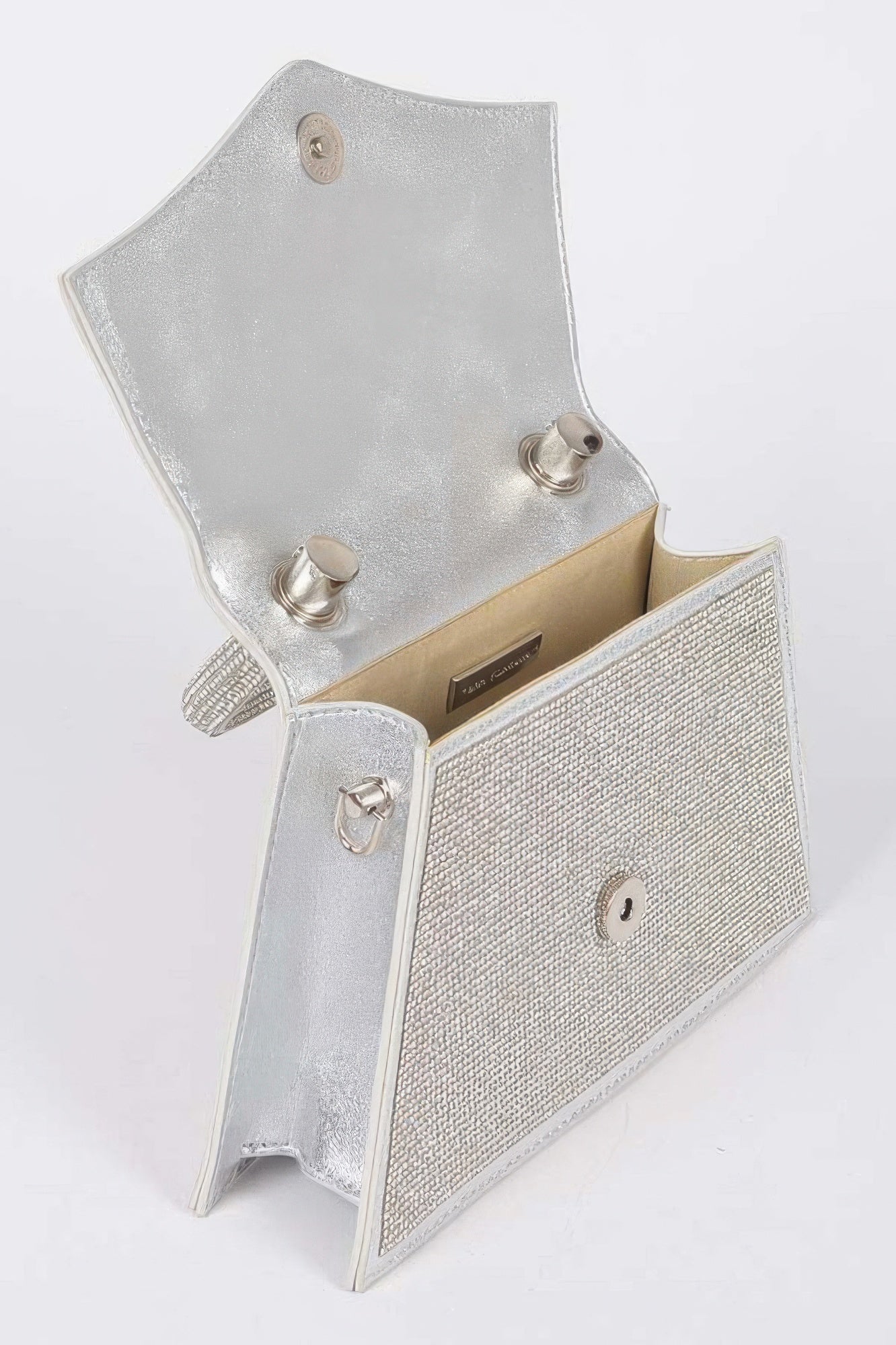 Rhinestone Top Handle Clutch - Tigbul's Variety Fashion Shop