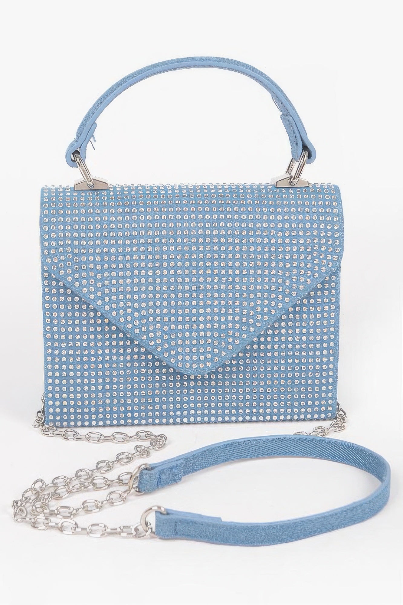 Hot Fix Stone Top Handle Bag - Tigbul's Variety Fashion Shop