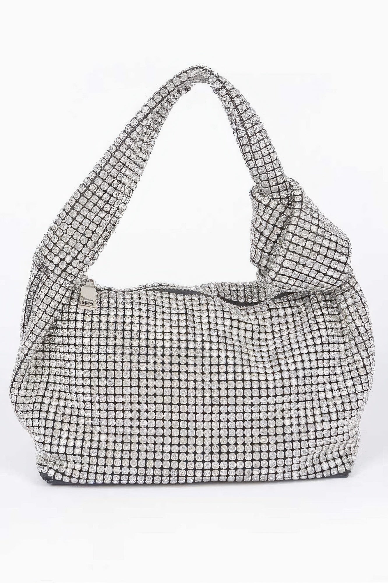 Rhinestone Shoulder Zip Bag - Tigbul's Variety Fashion Shop