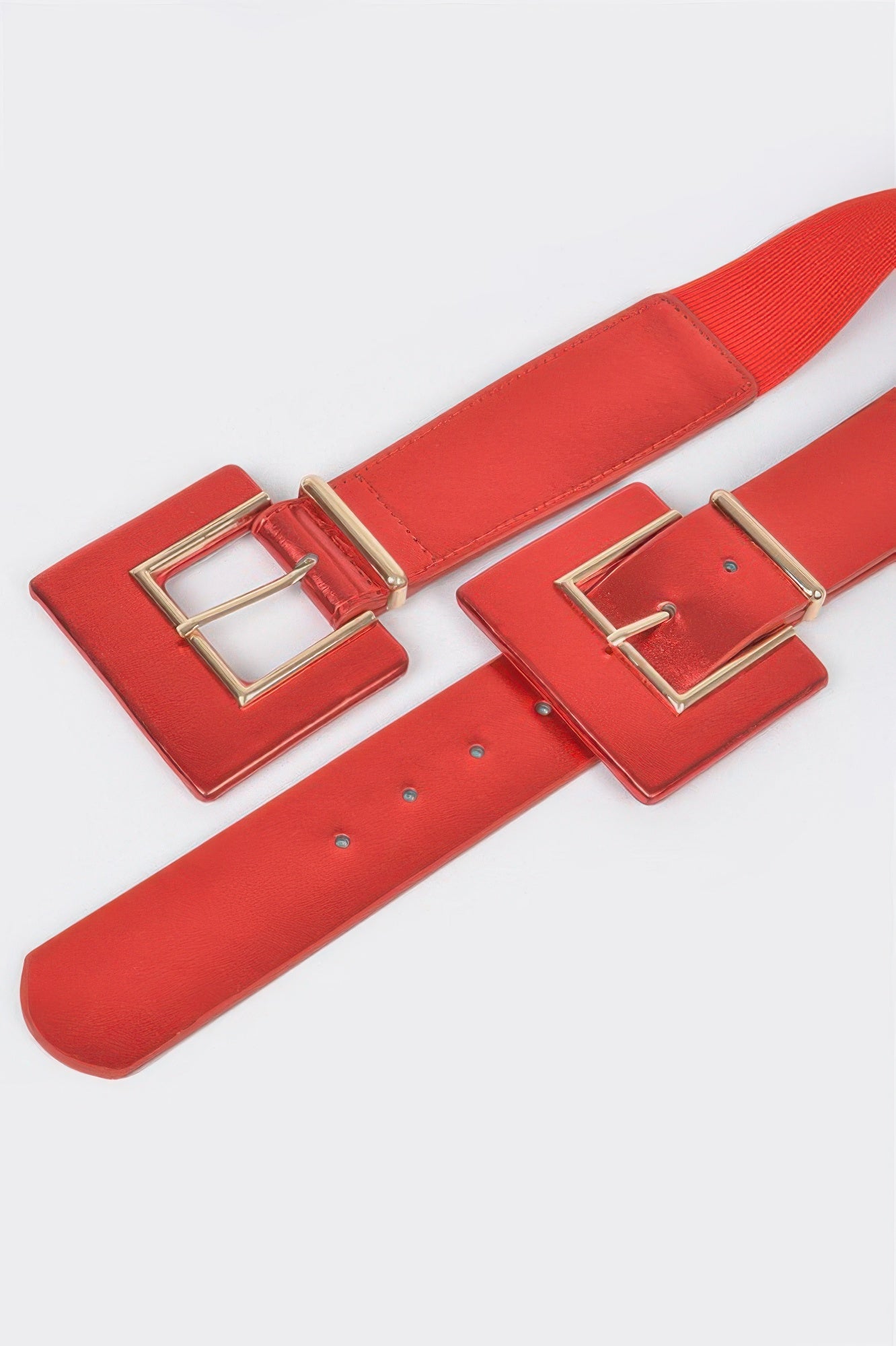 Two Buckle Elastic Belt - Tigbul's Variety Fashion Shop