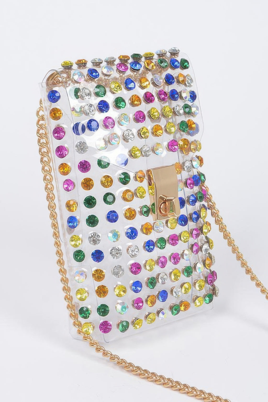 Rhinestone Clear Plus Size Belt Bag W/chain - Tigbul's Variety Fashion Shop