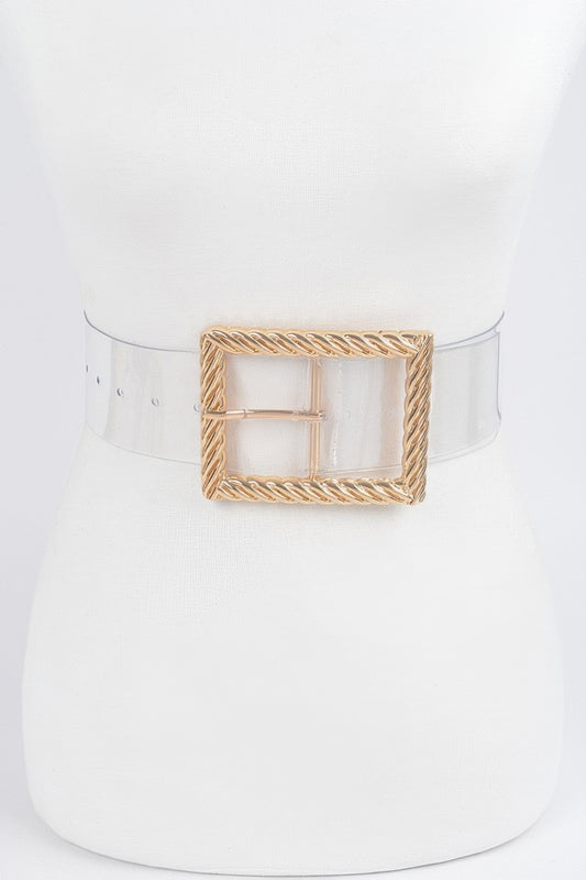 Transparent Metal Buckle Belt - Tigbul's Variety Fashion Shop