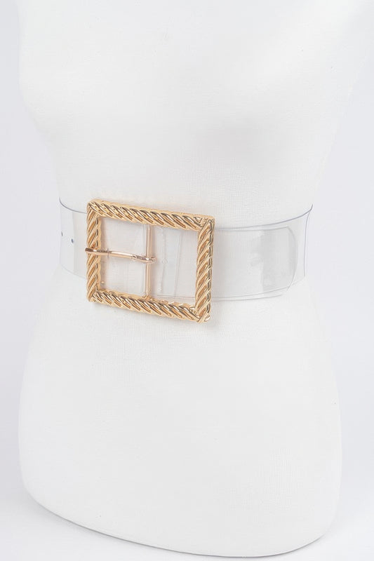 Transparent Metal Buckle Belt - Tigbul's Variety Fashion Shop