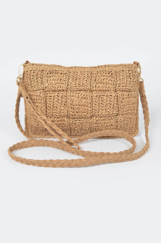 Straw Shoulder Bag - Tigbul's Variety Fashion Shop