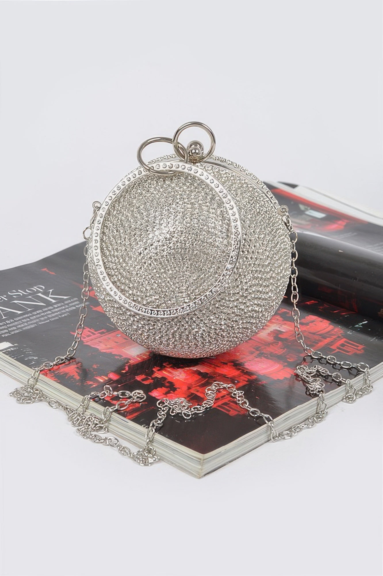 Rhinestone Ball Clutch - Tigbul's Variety Fashion Shop