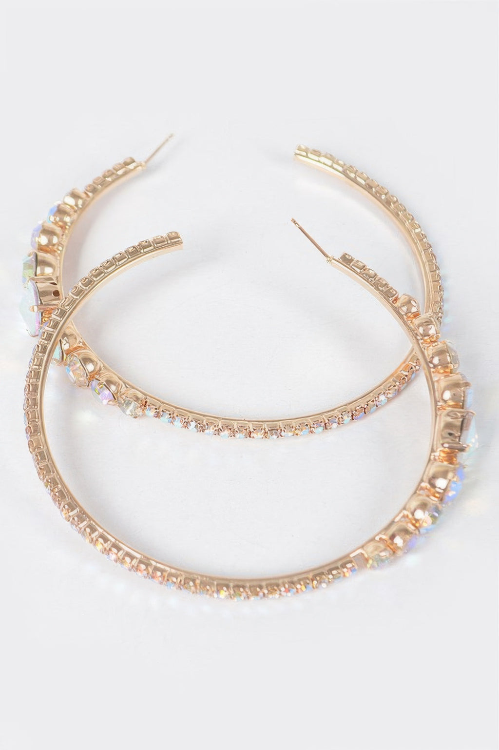 Rhinestone Hoop Earring - Tigbul's Variety Fashion Shop