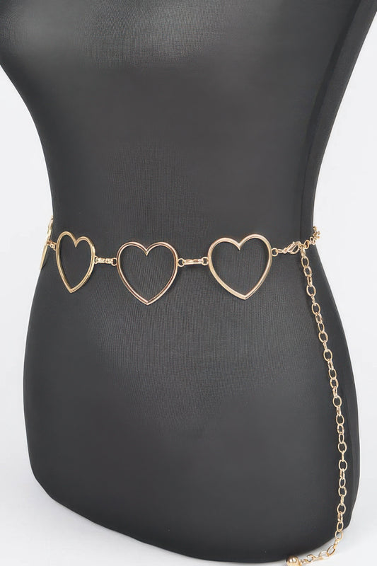 Heart Shape Chain Belt - Tigbul's Variety Fashion Shop