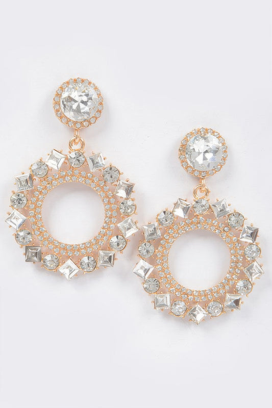 Rhinestone Earring - Tigbul's Variety Fashion Shop