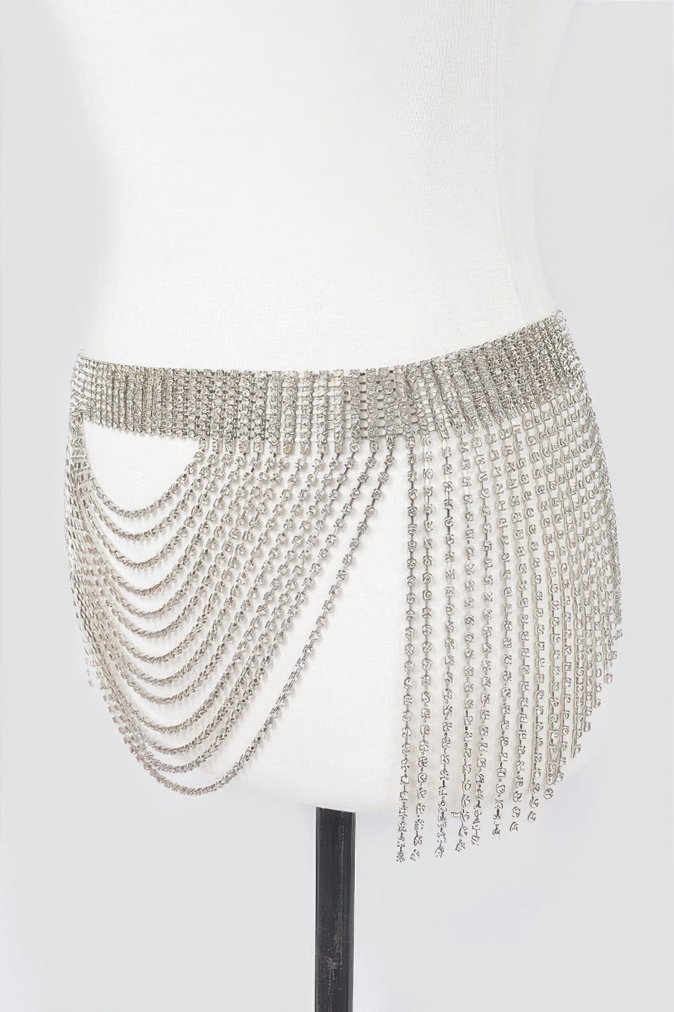 Rhinestone Multi Layered Drop Belt - Tigbul's Variety Fashion Shop