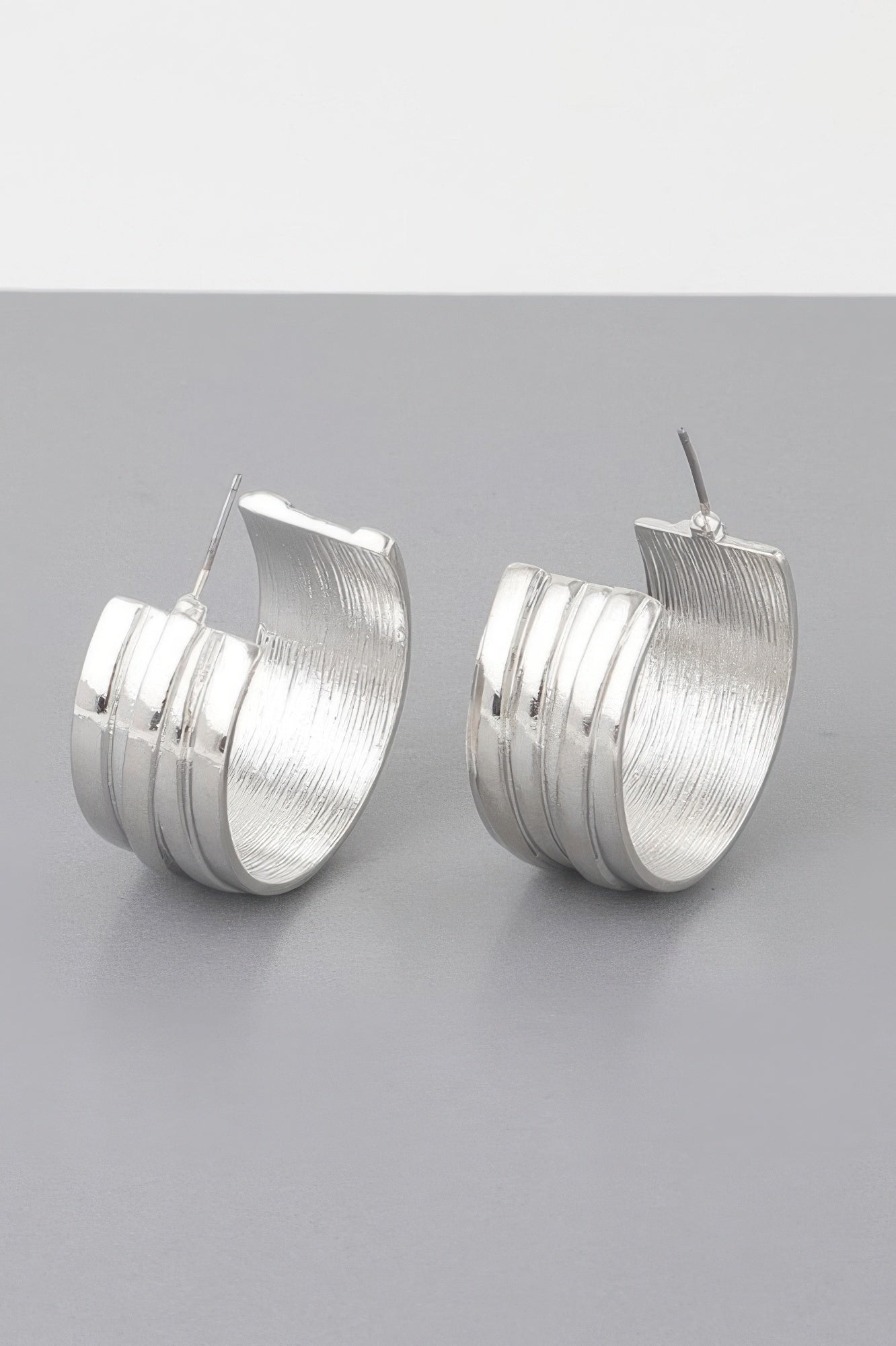 Multi Lined Hoop Earrings - Tigbul's Variety Fashion Shop