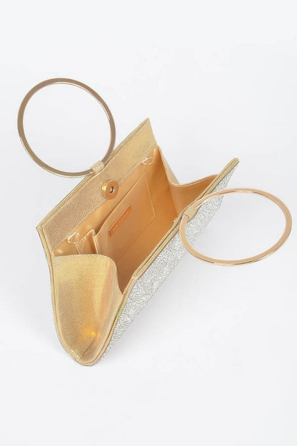 Rhinestone Top Handle Bag - Tigbul's Variety Fashion Shop