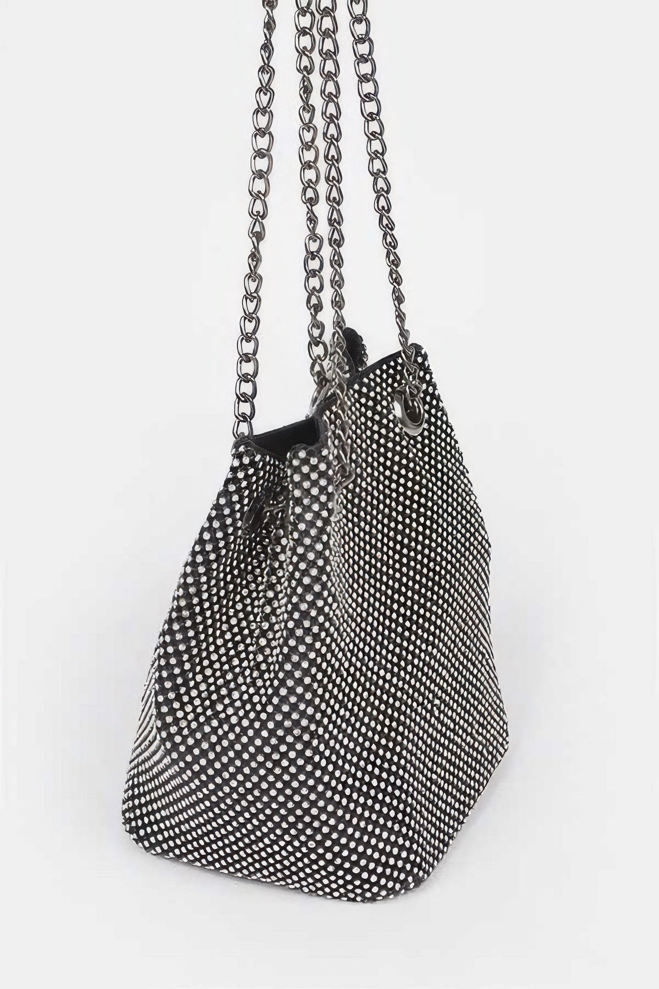 Rhinestone Bucket Chain Bag - Tigbul's Variety Fashion Shop