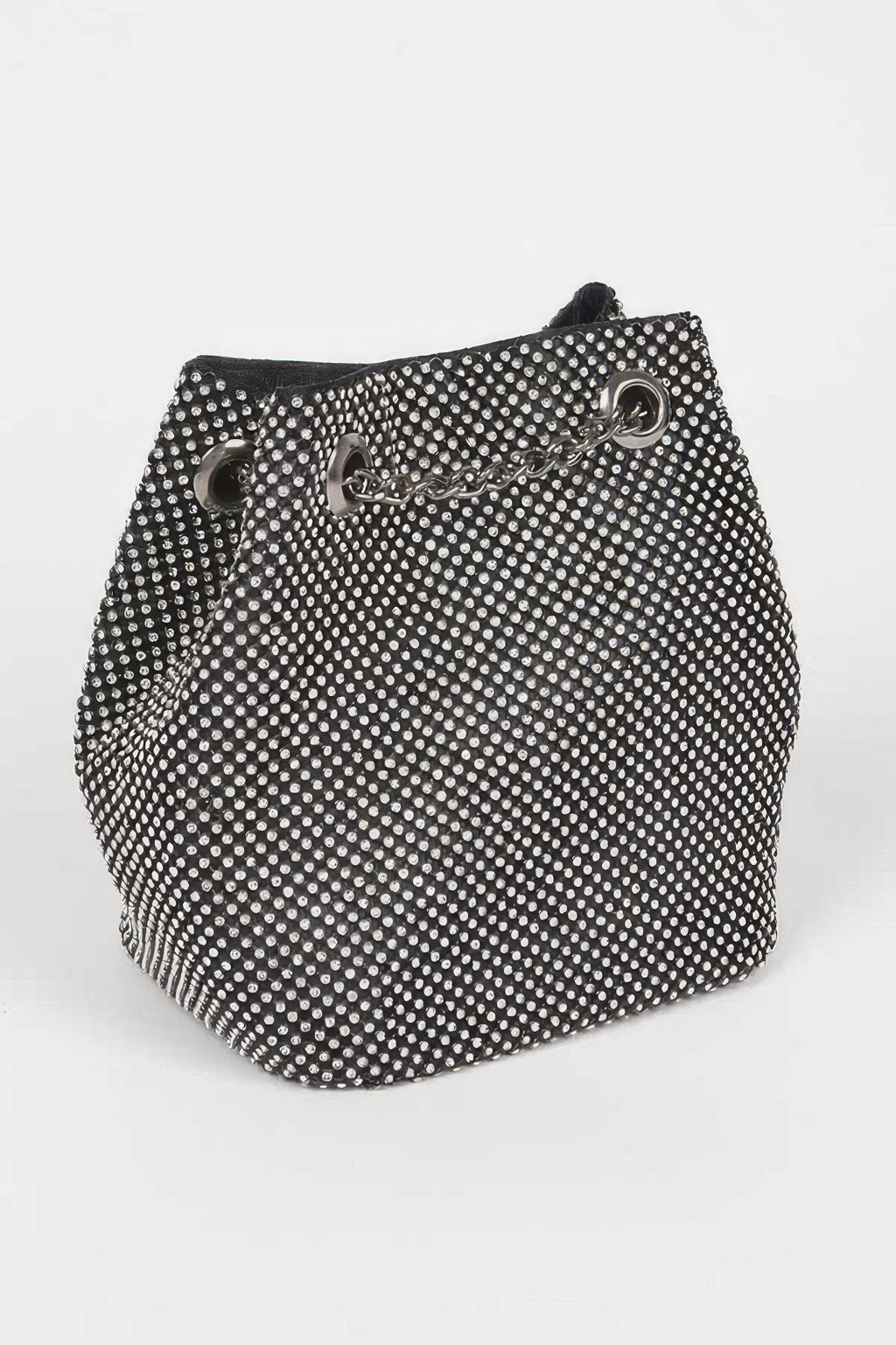 Rhinestone Bucket Chain Bag - Tigbul's Variety Fashion Shop
