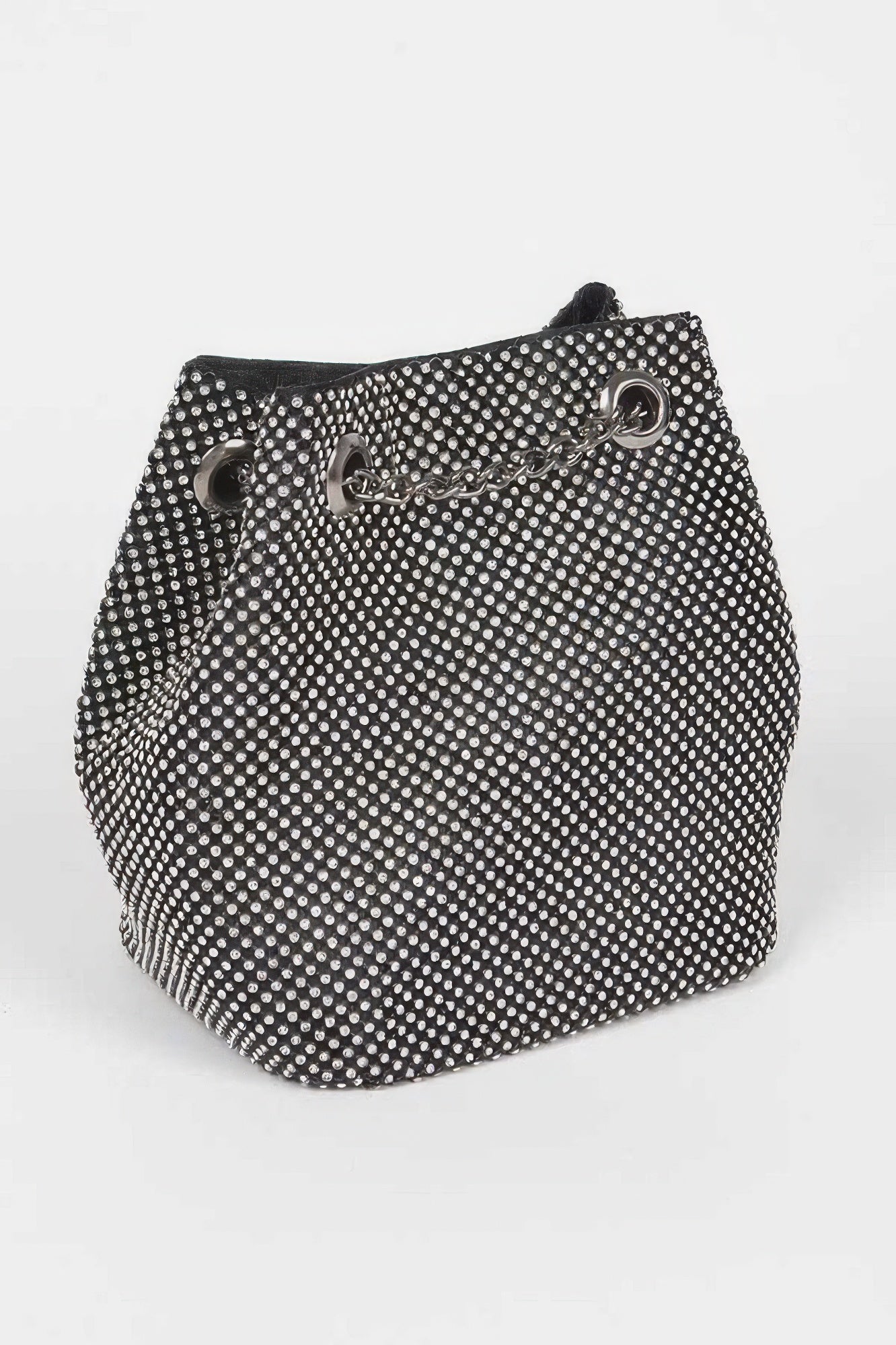 Rhinestone Bucket Chain Bag - Tigbul's Variety Fashion Shop