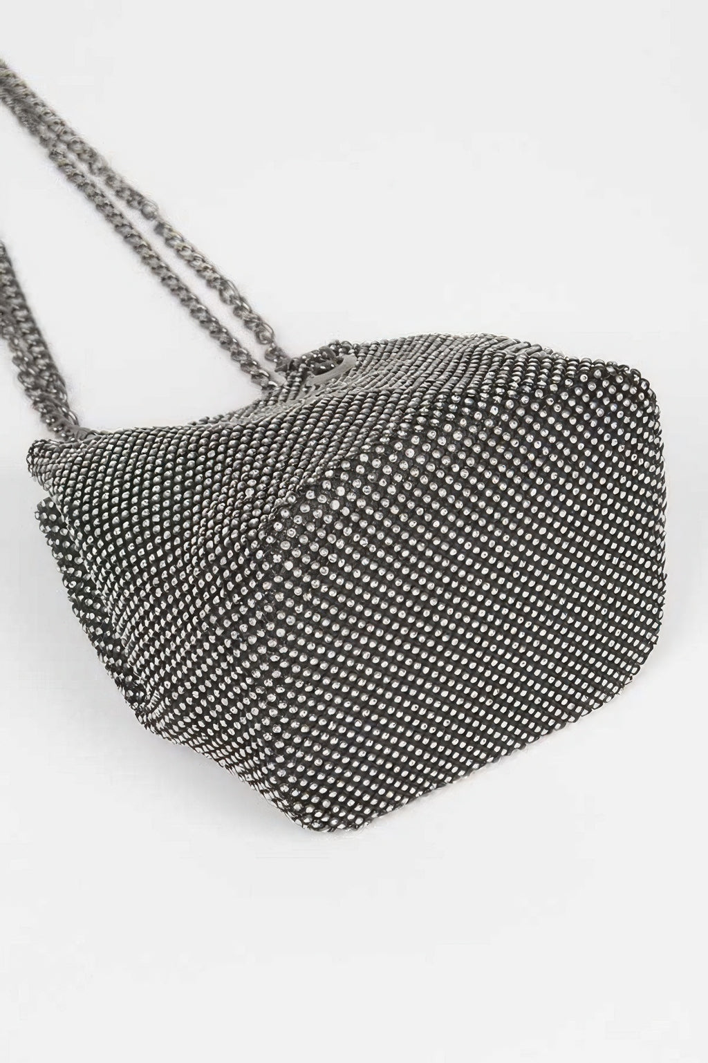 Rhinestone Bucket Chain Bag - Tigbul's Variety Fashion Shop