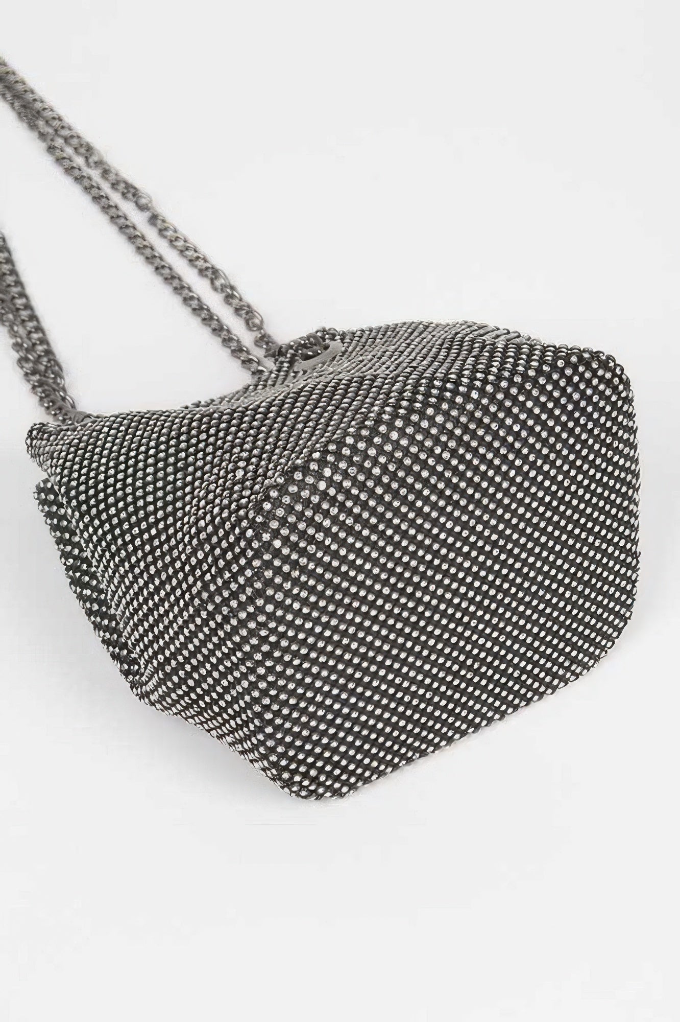 Rhinestone Bucket Chain Bag - Tigbul's Variety Fashion Shop