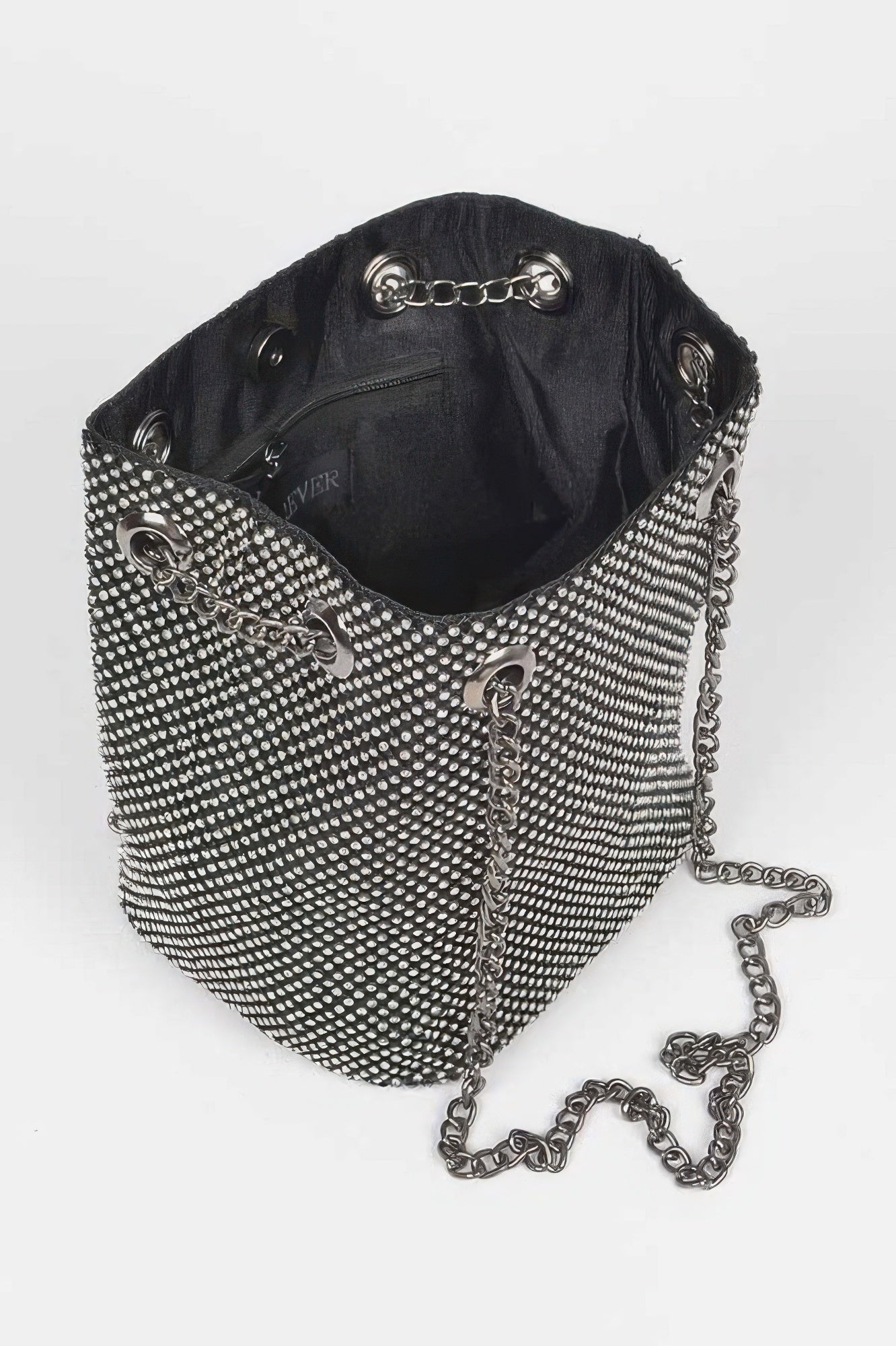 Rhinestone Bucket Chain Bag - Tigbul's Variety Fashion Shop